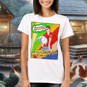 Chickar för coola Kycklingmurkonst T Shirt