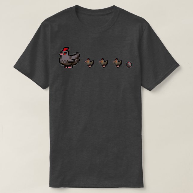 Chickar för familjen Stardew Valley Void Chicken T Shirt (Design framsida)