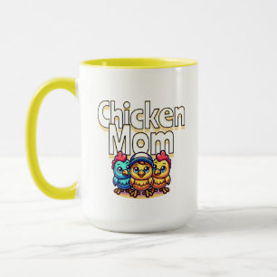 Chickar för funna Tecknader Chicken Mamma Mugg