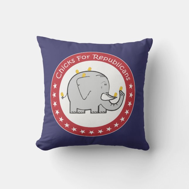chickar för republikanskuddar kudde (Framsida)