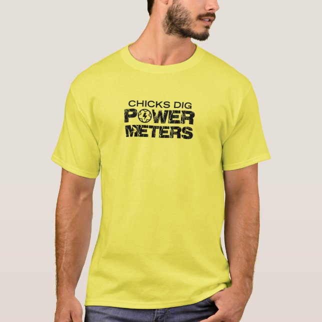 Chickar Gräver effektmätare Tee Shirt (Framsida)