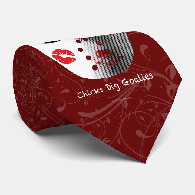 Chickar Gräver Goalies Neck Tie Slips (Rullad)