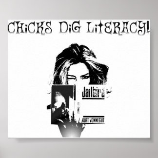 Chickar Gräver läskunnighet Poster