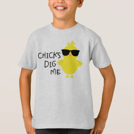 Chickar Gräver mig Boys Påsk T Shirt