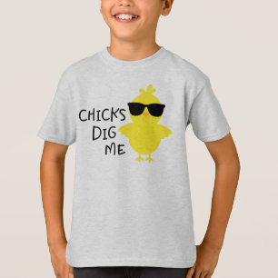 Chickar Gräver mig Boys Påsk T Shirt