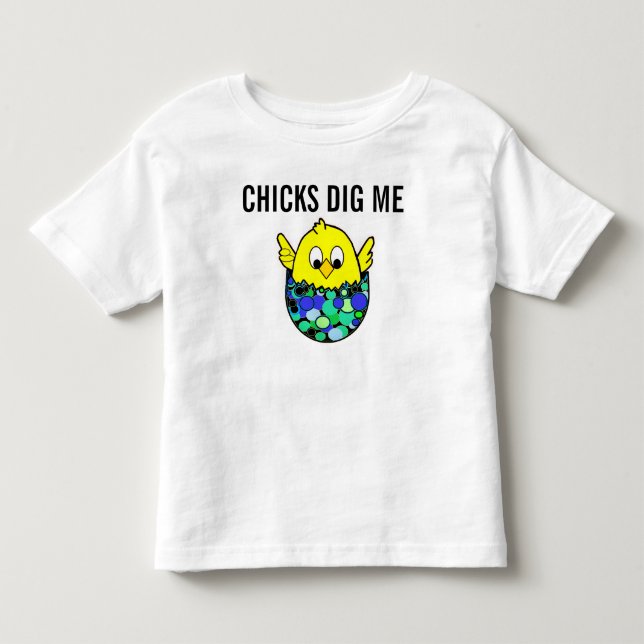 Chickar gräver mig chicken för ägget för t-shirt (Framsida)