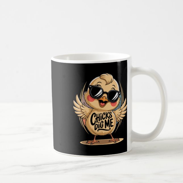 Chickar Gräver mig Påsk Dag För manar pojkar Glad  Kaffemugg (Höger)