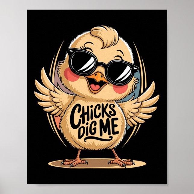 Chickar Gräver mig Påsk Dag För manar pojkar Glad  Poster (Framsidan)