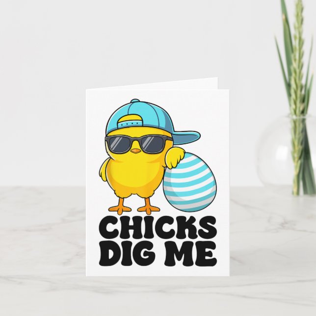 Chickar Gräver mig Påsk Småbarn Boys Manar Glad på Kort (Framsida)