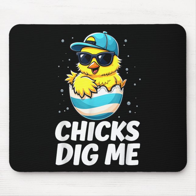 Chickar Gräver mig Påsk Småbarn Boys Manar Glad på Musmatta (Framsidan)