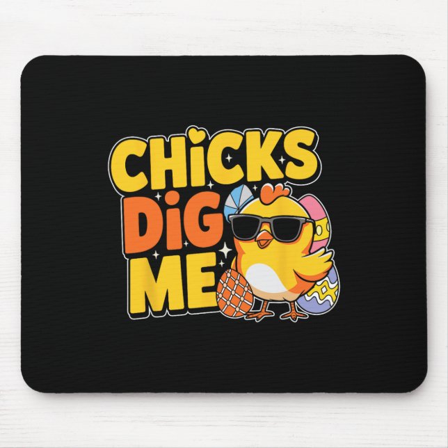 Chickar Gräver mig Påsk Småbarn Boys Manar Glad på Musmatta (Framsidan)