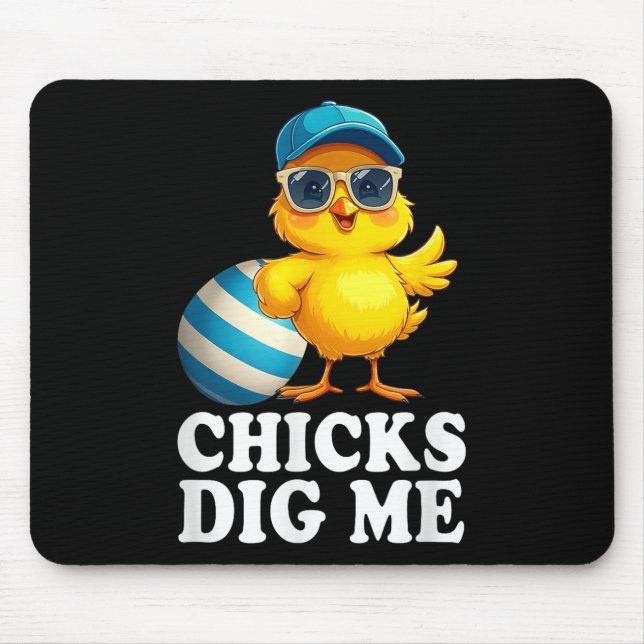 Chickar Gräver mig Påsk Småbarn Boys Manar Glad på Musmatta (Framsidan)