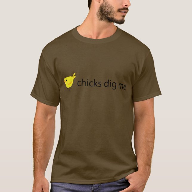 chickar gräver mig tee (Framsida)