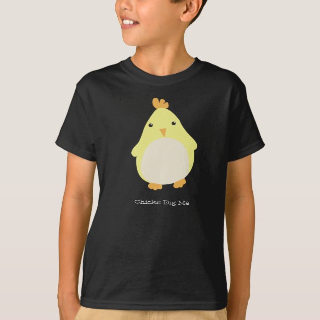 Chickar gräver mig tee shirt (Framsida)
