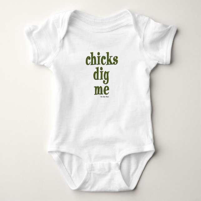 Chickar gräver mig tee shirt (Framsida)