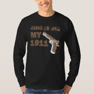 Chickar gräver min 1911 - solbrännan t-shirt