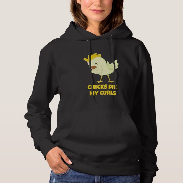 Chickar Gräver min Curls Småbarn Shirt Funny Curly T (Framsida)