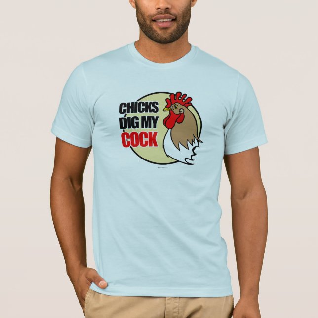 Chickar gräver min hane t shirt (Framsida)