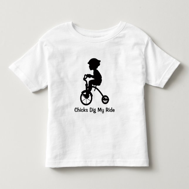 Chickar gräver min ritt tee shirt (Framsida)