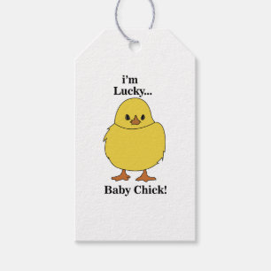 Chickar jag är Lucky Baby Chick Presentetikett