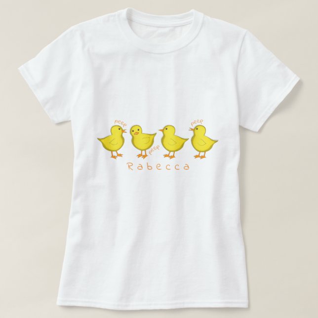 Chickar Kvinnors grundläggande T-Shirt (Design framsida)
