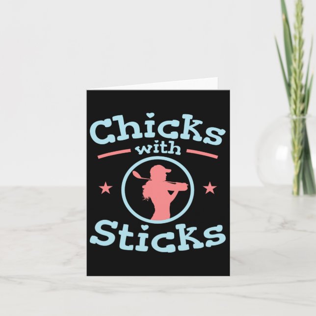 Chickar med Sticks Golf Women Klubb Kort (Framsida)