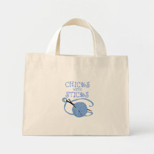 Chickar med stift mini tygkasse