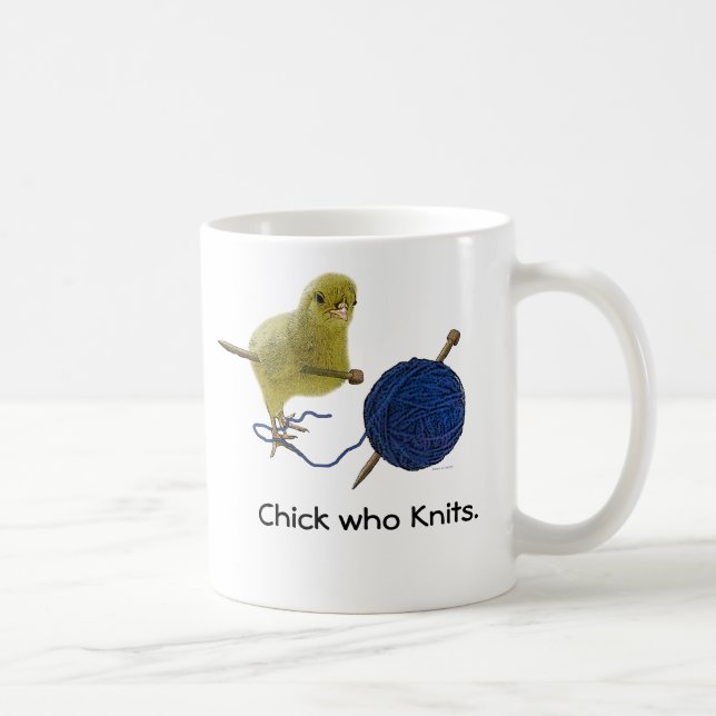 Chickar som sticker kaffemuggen kaffemugg (Höger)