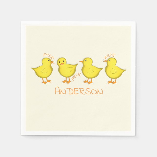 Chickar Standard Cocktail Papper Napkins Pappersservett (Framsidan)