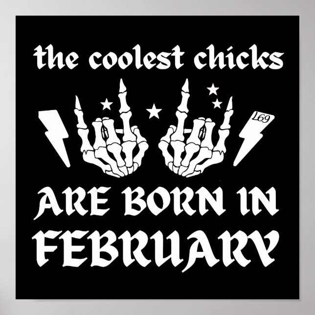 CHICKARNA ÄR FÖDDA I FEBRUARI POSTER (Framsidan)