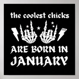 CHICKARNA ÄR FÖDDA I JANUARI POSTER