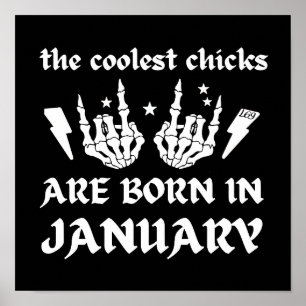 CHICKARNA ÄR FÖDDA I JANUARI POSTER