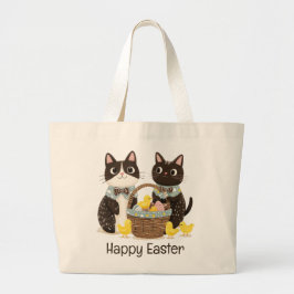 Chickarna glad påsk Cats Påsk Basket Baby Jumbo Tygkasse