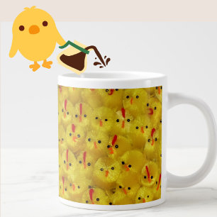 Chickarna JUMBO Mugg Påsk i Cute Gult Baby