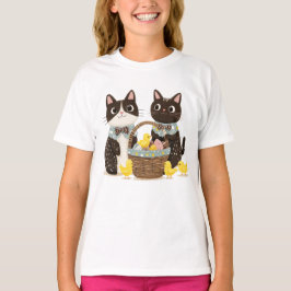 Chickarna påsk Cats Påsk Basket Baby T Shirt