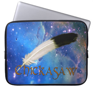 CHICKASAW Nation & Feather Space Laptop sleeve