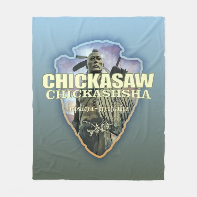 Chickasaw (pilhuvud) fleecefilt (Framsidan)
