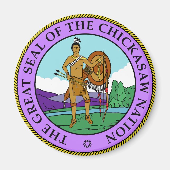 Chickasaw Seal Magnet (Framsidan)