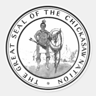 Chickasaw Seal Runt Klistermärke