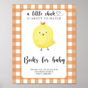 Chickbabydusch - bokar för baby poster