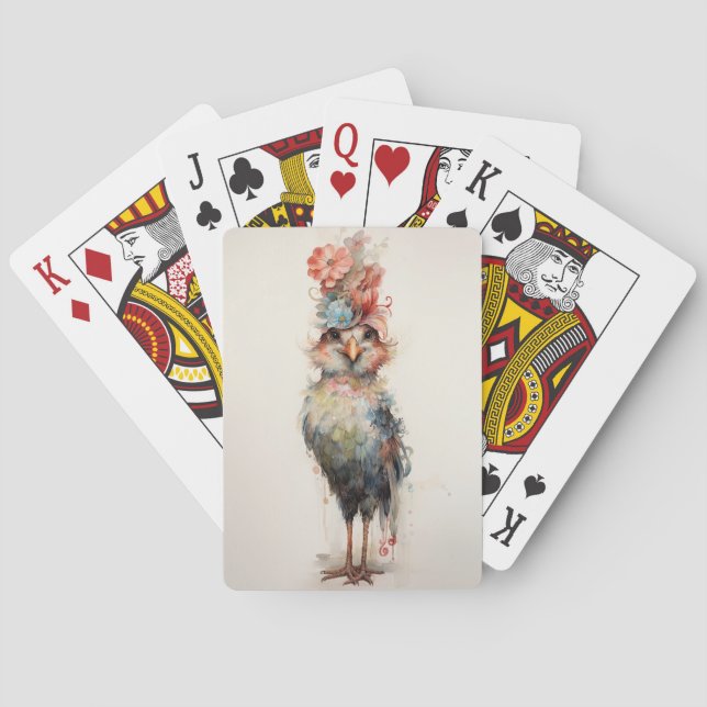 Chicken abstrakt Classy Casinokort (Baksidan)
