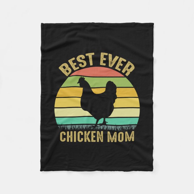 Chicken Älskare | Bästa någonsin-kyckling Mamma Fleecefilt (Framsidan)