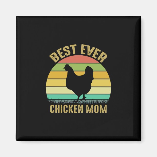 Chicken Älskare | Bästa någonsin-kyckling Mamma Magnet (Framsidan)