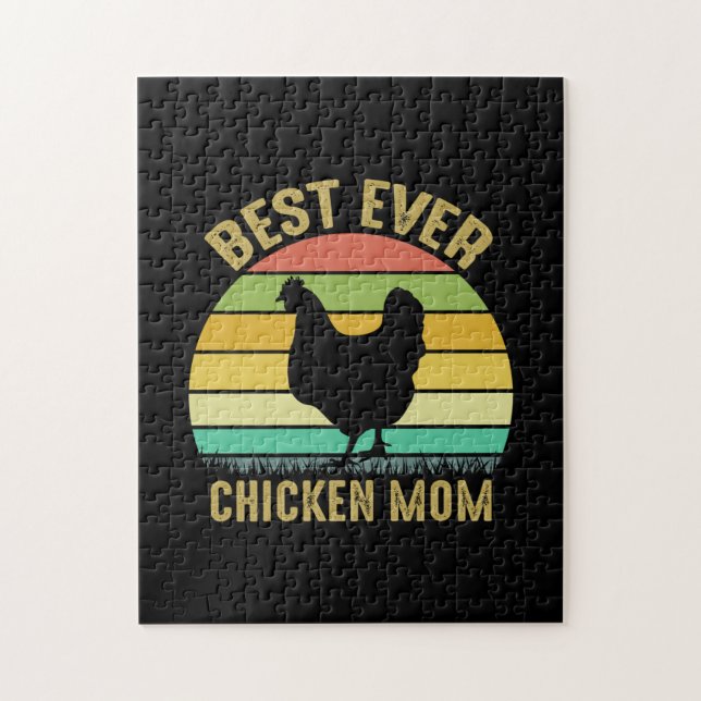Chicken Älskare | Bästa någonsin-kyckling Mamma Pussel (Vertikal)