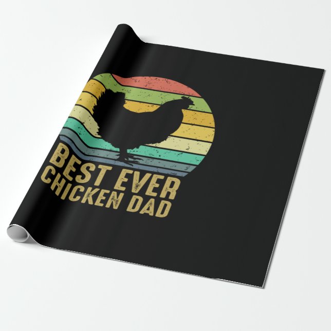Chicken Älskare | Bästa någonsin-kyckling Pappa Presentpapper (Utrullad)