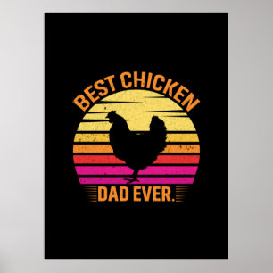 Chicken Älskare   Best Chicken Pappa någonsin Poster