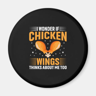 Chicken Älskare Chicken Vinge Magnet