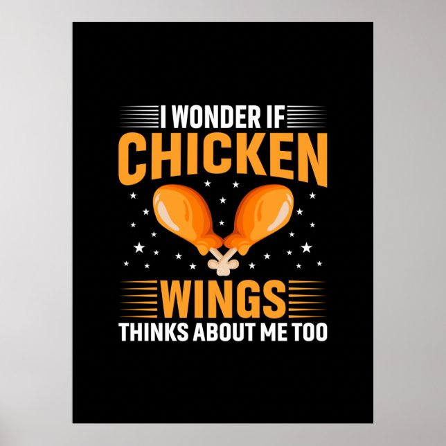 Chicken Älskare | Chicken Vinge Poster (Framsidan)