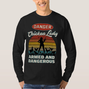 Chicken Älskare Danger Chic T Shirt