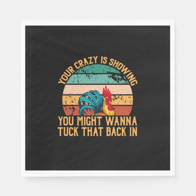 Chicken Älskare | Du kan vilja Wanna Tuck Pappersservett (Framsidan)